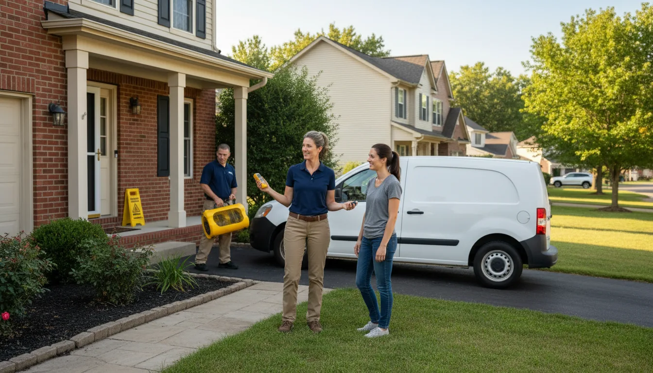 Residential water damage restoration in Hamilton, MS